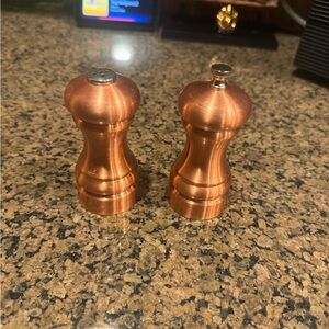 Olde Thompson Copper Tone Salt and Pepper Shaker Set